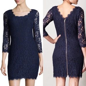 Diane von furstenberg lace dress